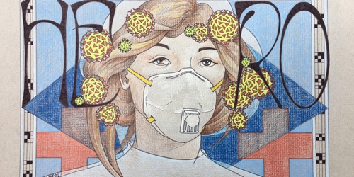 Американские художники создают мотивационные плакаты для борющихся с эпидемией врачей