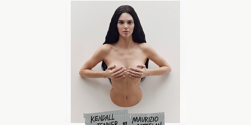 Garage Magazine показал совместные работы Кендалл Дженнер и Маурицио Каттелана