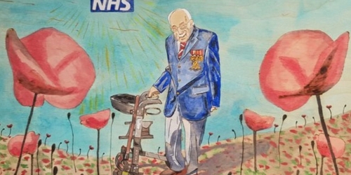 Портрет Тома Мура разыграют в лотерее, чтобы собрать деньги медработникам