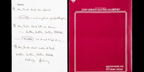 Рукописный текст песни The Beatles ушел с торгов за $910,000